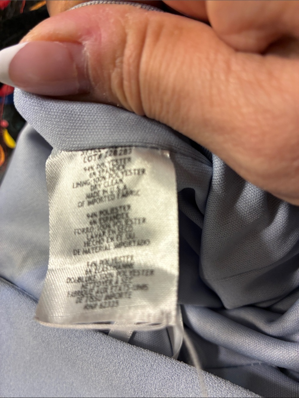 Betsy & Adam Powder Blue V-Neck High Slit Formal Gown Sz 8 - Picture 10 of 10